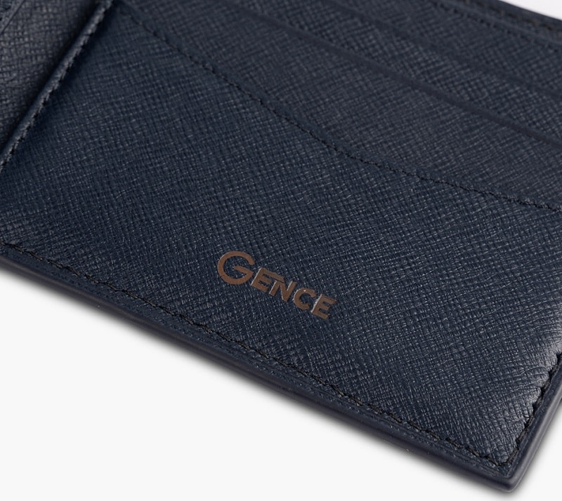 Bóp ngang nam gence C02 da taiga cao cấp từ Ý