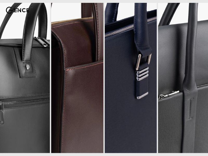 Các chất liệu da bò Ý khác nhau được Gence lựa chọn kỹ lưỡng