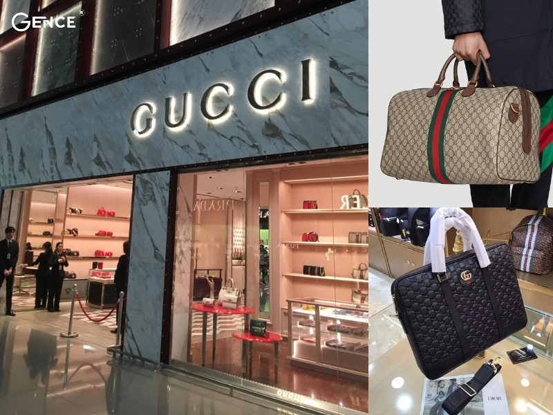 Các hãng túi xách nam nổi tiếng trong đó có Gucci
