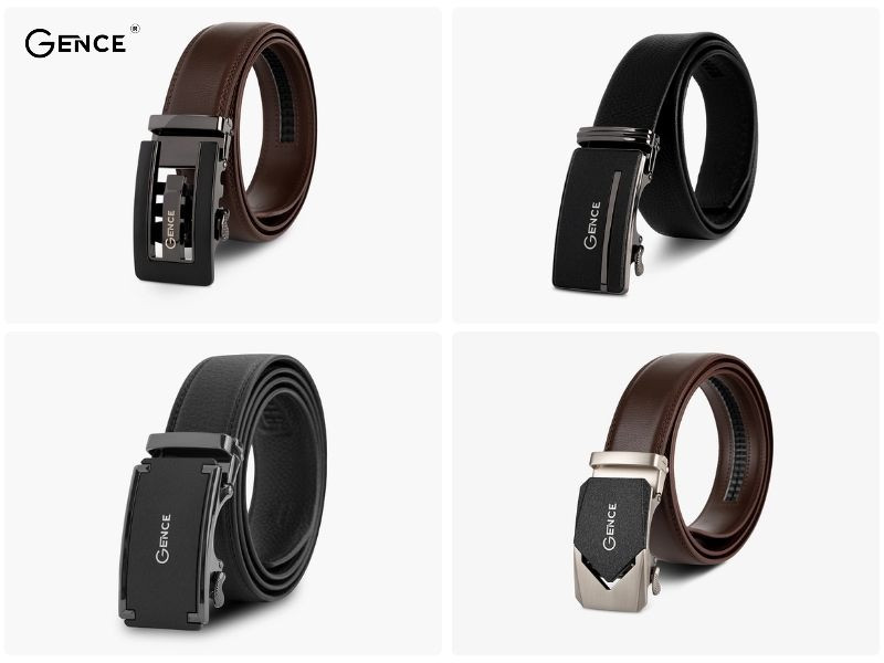 Các mẫu thắt lưng da bò bản nhỏ cho nam đẹp tại Gence