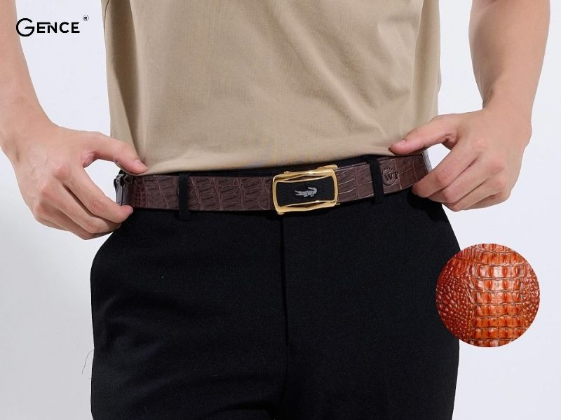 Thắt lưng da cá sấu đẹp mắt dành cho cánh mày râu