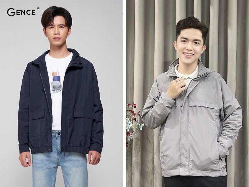 Áo khoác dù nam với khả năng chống nước và gió hiệu quả