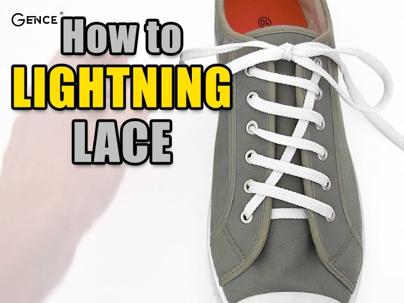 Thắt dây giày theo hình tia chớp phá cách