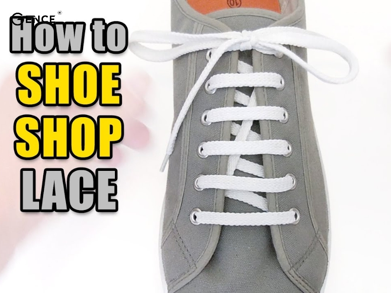 Đơn giản với cách thắt dây kiểu shoe shop
