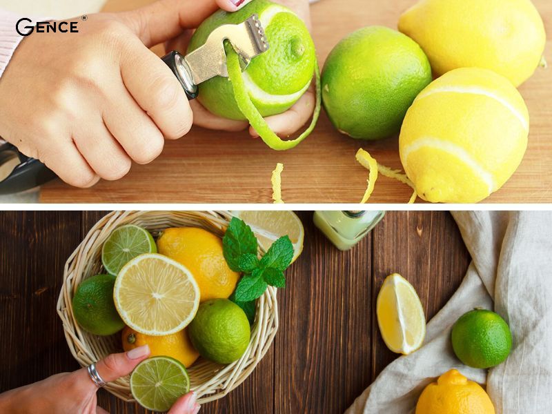 Cách khử mùi hôi của túi da mới với vỏ cam và chanh