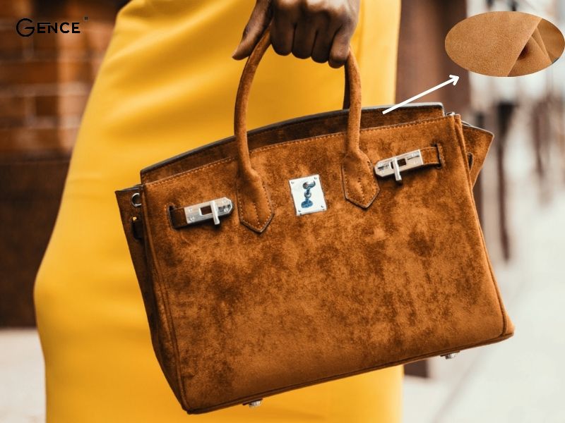 Túi xách nữ được sản xuất từ da lộn tự nhiên