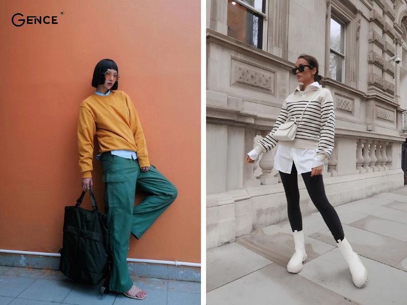 Áo sơ mi và sweater thời trang và nữ tính