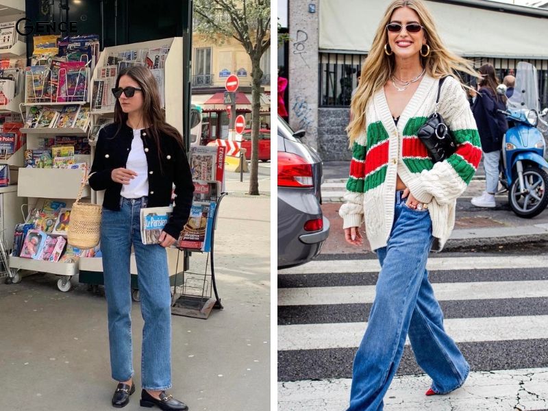 Áo thun và cardigan phù hợp với mọi thời tiết