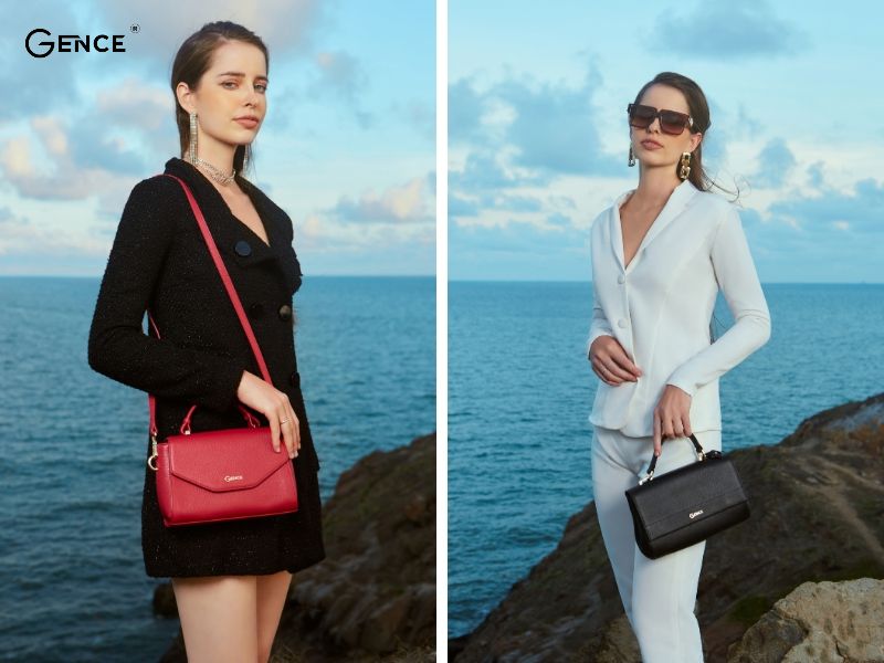 Túi xách nữ phối đồ mùa đông cho nữ lùn