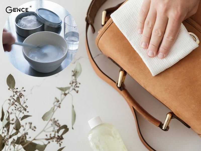Dùng hỗn hợp nước + banking soda làm sạch túi da