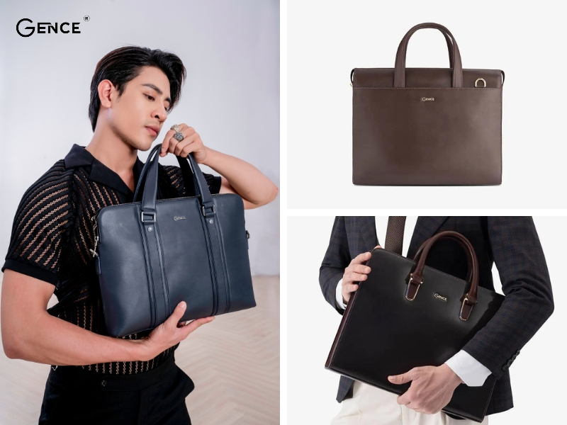 Mẫu cặp da công sở trơn tại Gence 