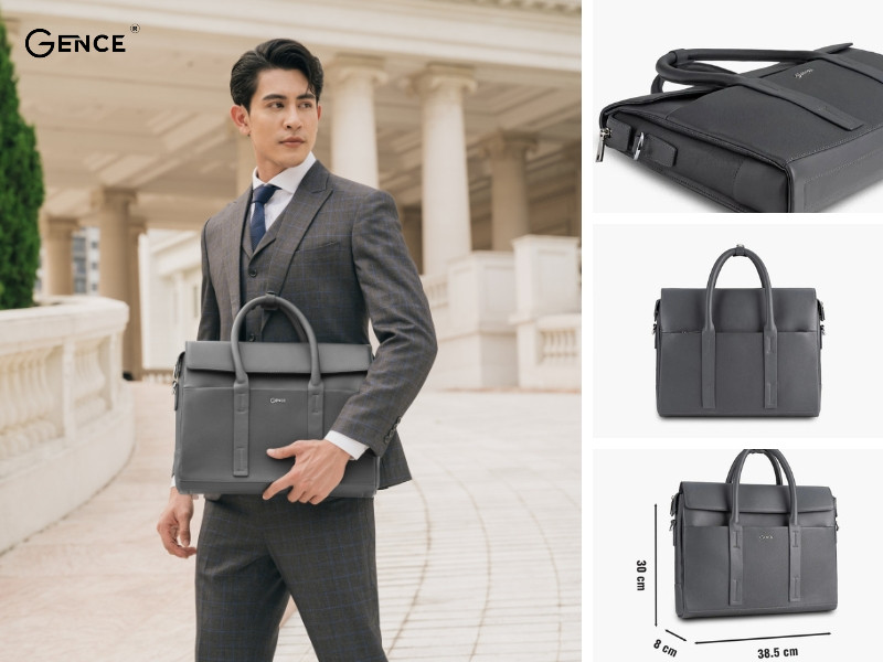 CDX13 gia công từ da bò Taiga màu ghi