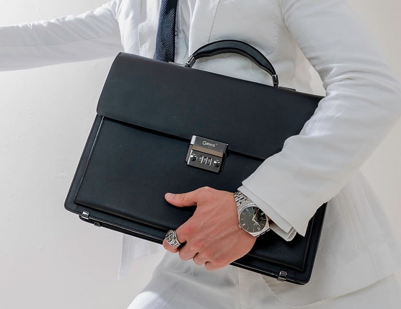 Cặp da có khóa số Gence CTS17 cho giám đốc điều hành, chủ nhà hàng