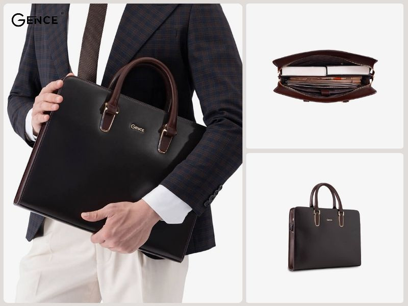 CTS08 da bò Box màu nâu cafe sang trọng