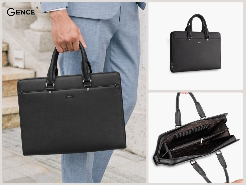 CGL09 màu đen khóa số dáng ngang da bò Taiga