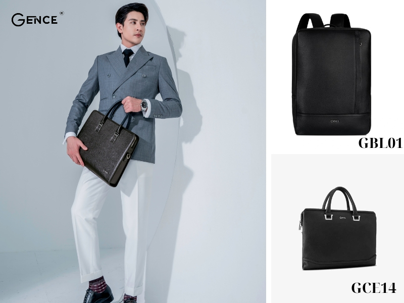 Cặp da hàng hiệu làm từ da Mill