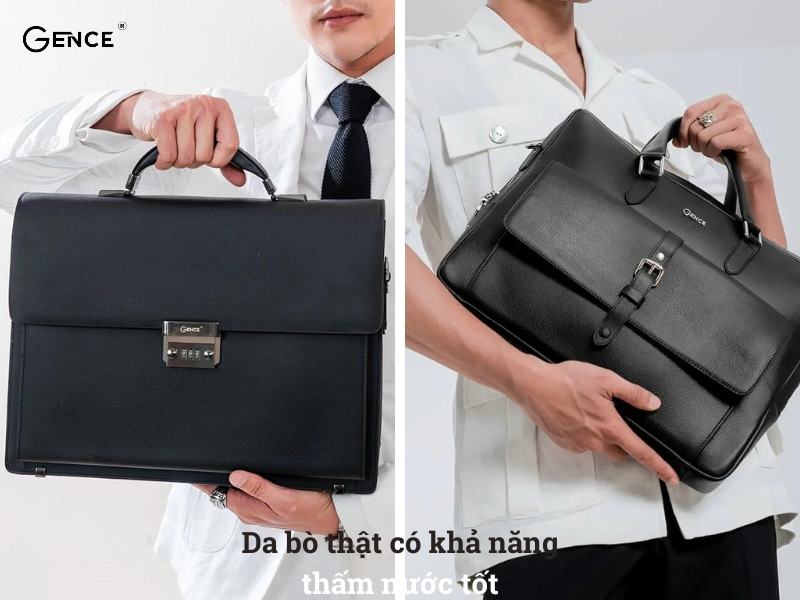 Khả năng thẩm thấu nước của cặp da nam cao