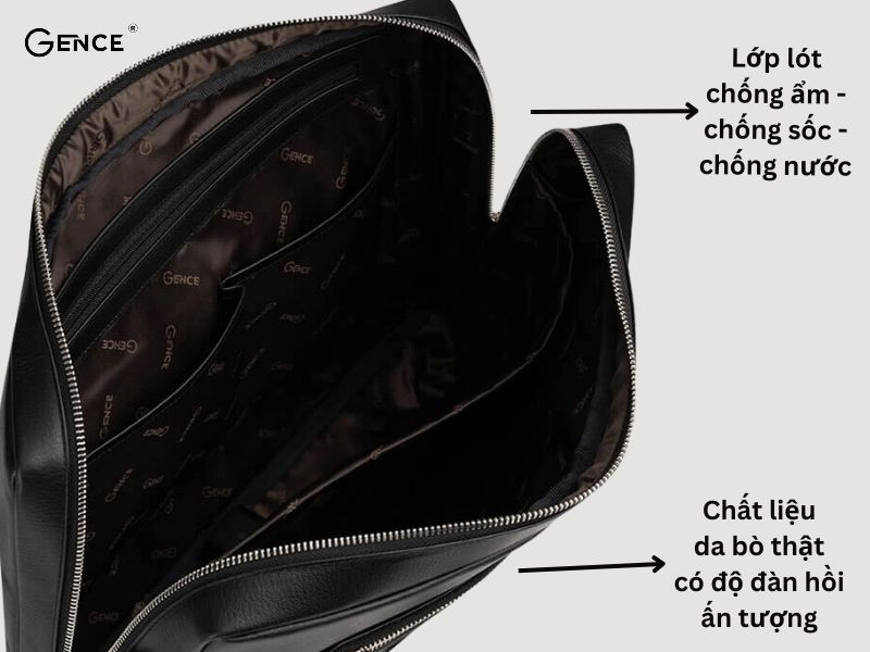 Cặp laptop Gence bảo vệ đồ dùng hiệu quả