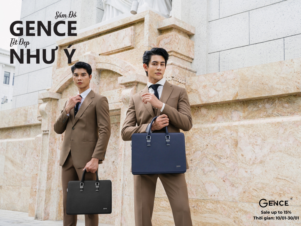 Cặp đựng laptop Gence giảm 15%