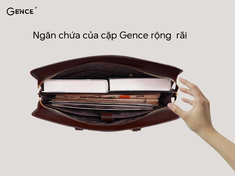 Hầu hết cặp đựng tài liệu Gence đều có nhiều ngăn chứa