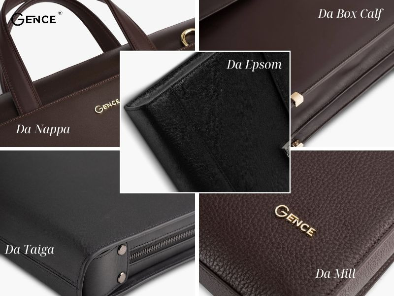 Các dòng da bò cao cấp để sản xuất cặp khóa số Gence