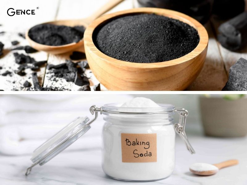 Dùng baking soda hay than hoạt tính để khử mùi túi da