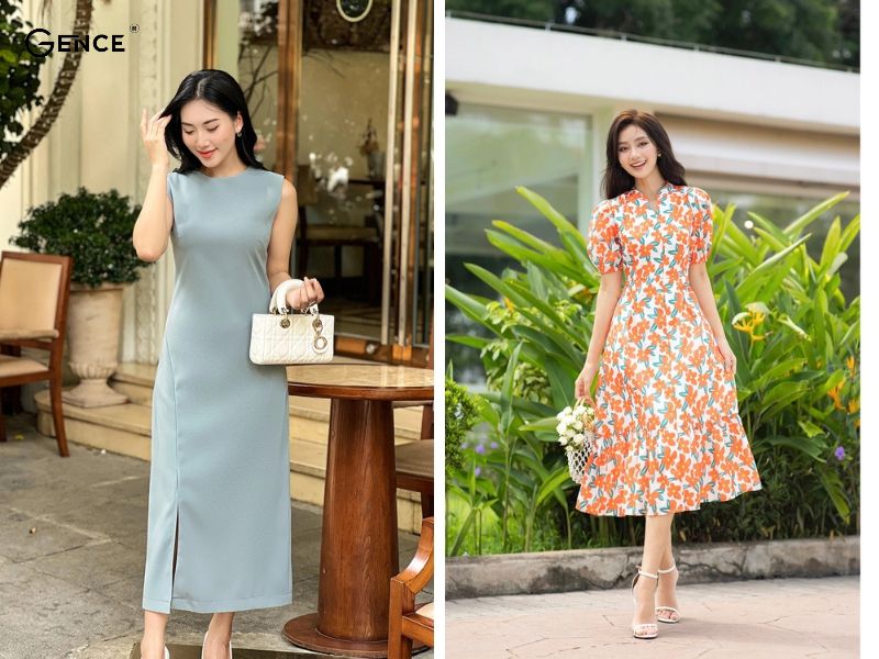 Diện váy suông dài nữ tính