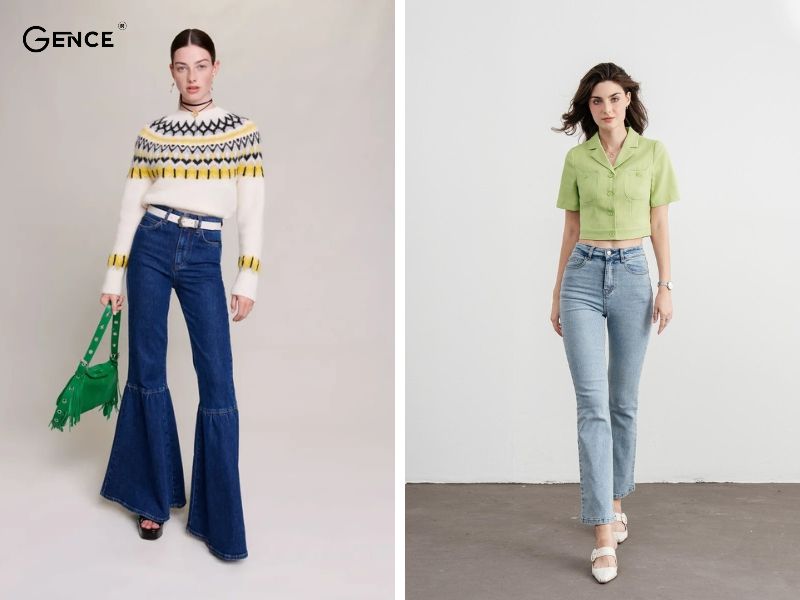 Quần jean cạp cao giúp hack dáng