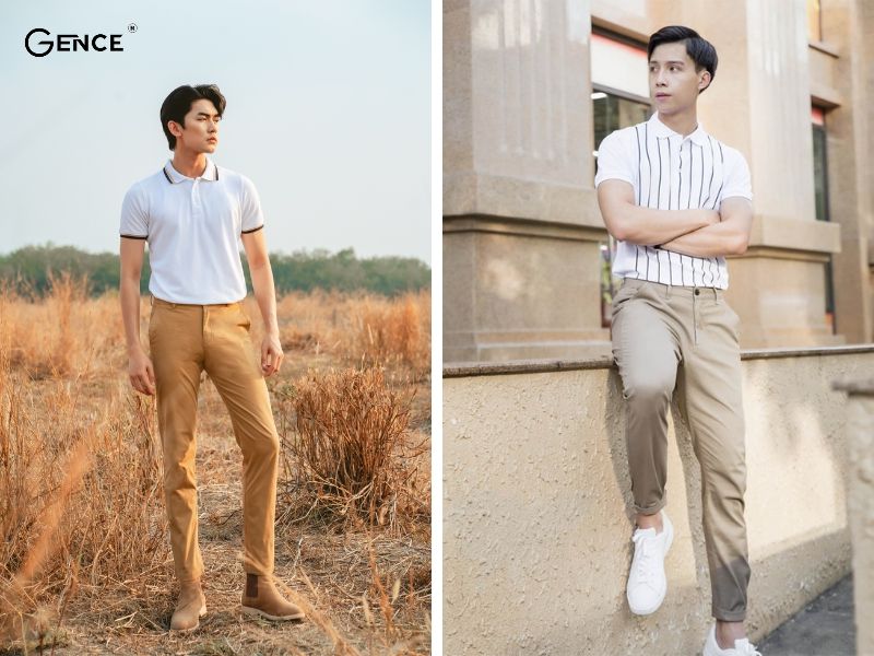 Phối đồ với quần kaki nam cần chọn chất liệu quần kaki tốt