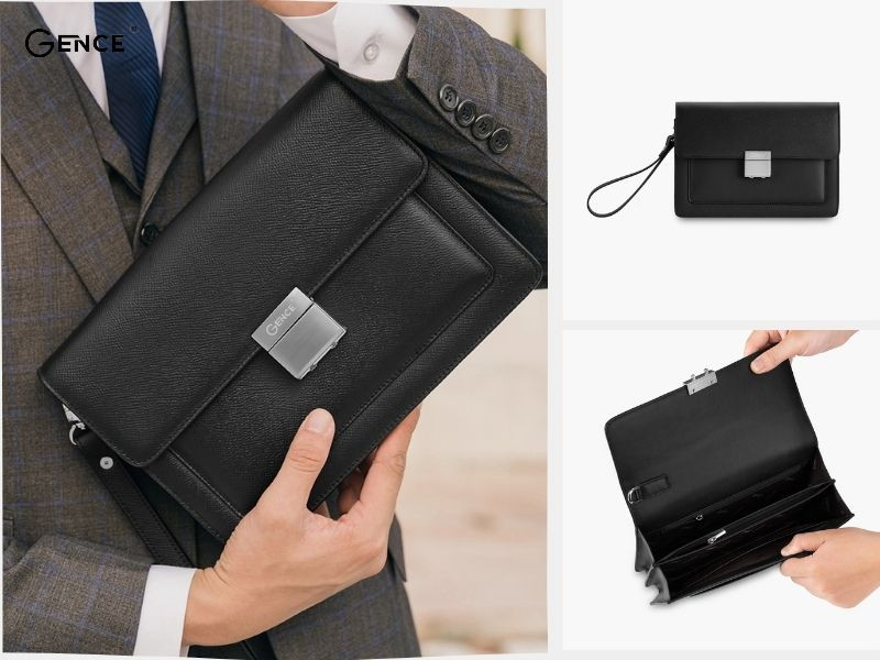 CK18 da bò Epsom có nắp gập khóa số