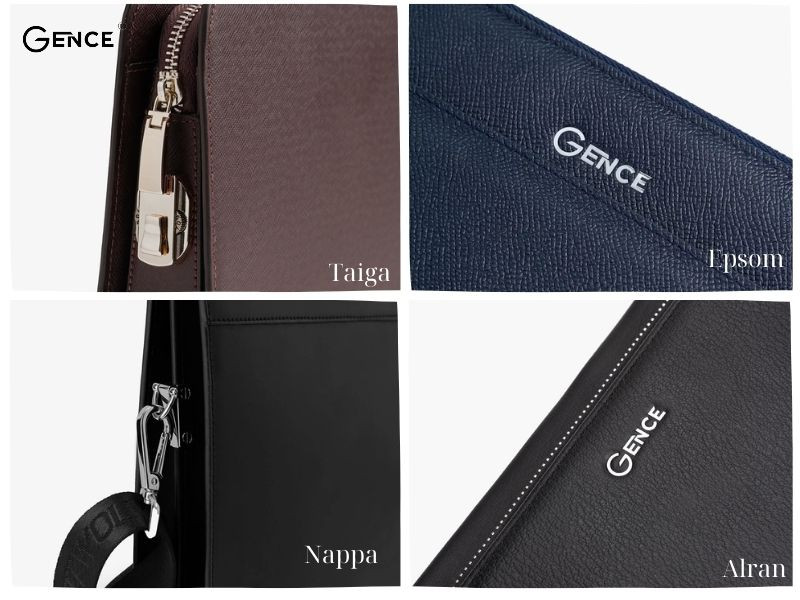 Các loại da bò Ý được chọn làm clutch nam