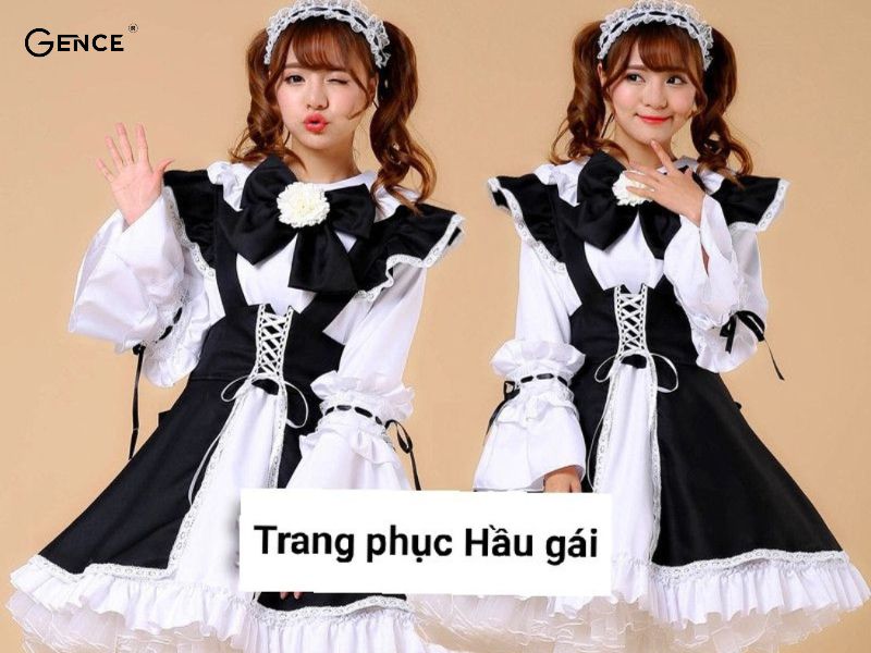 Cosplay Hầu gái dễ thương và sáng tạo
