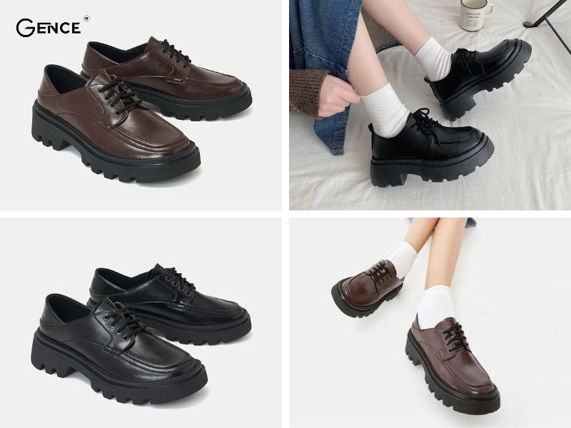 Cứu tinh của cô nàng nấm lùn là giày Oxford nữ Chunky