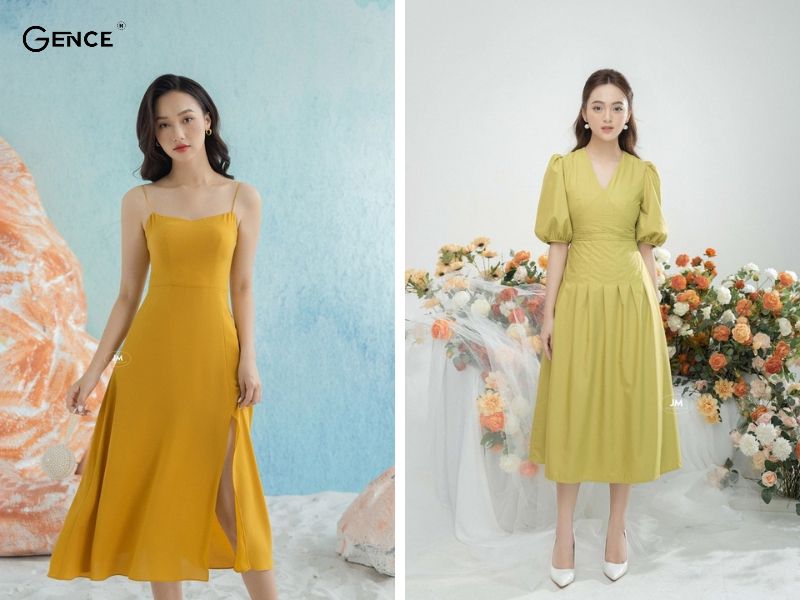 Da ngăm trở nên nổi bật thu hút khi mặc outfit màu vàng sáng