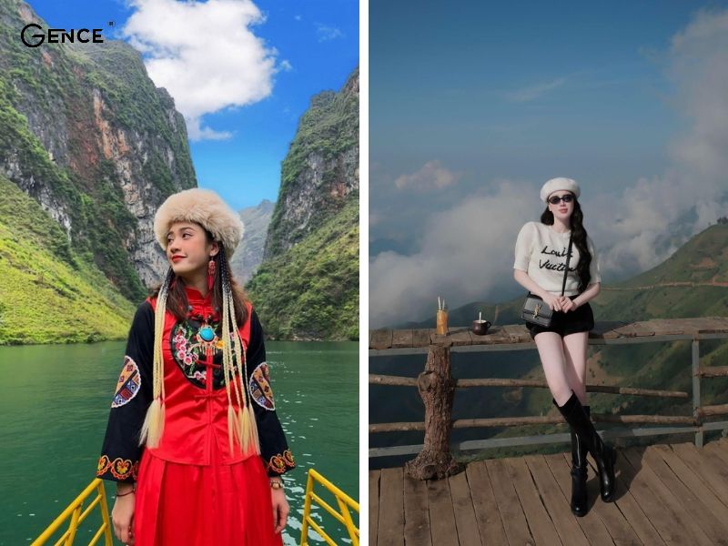 Mùa thu đi Hà Giang mặc set đồ năng động, ấm áp