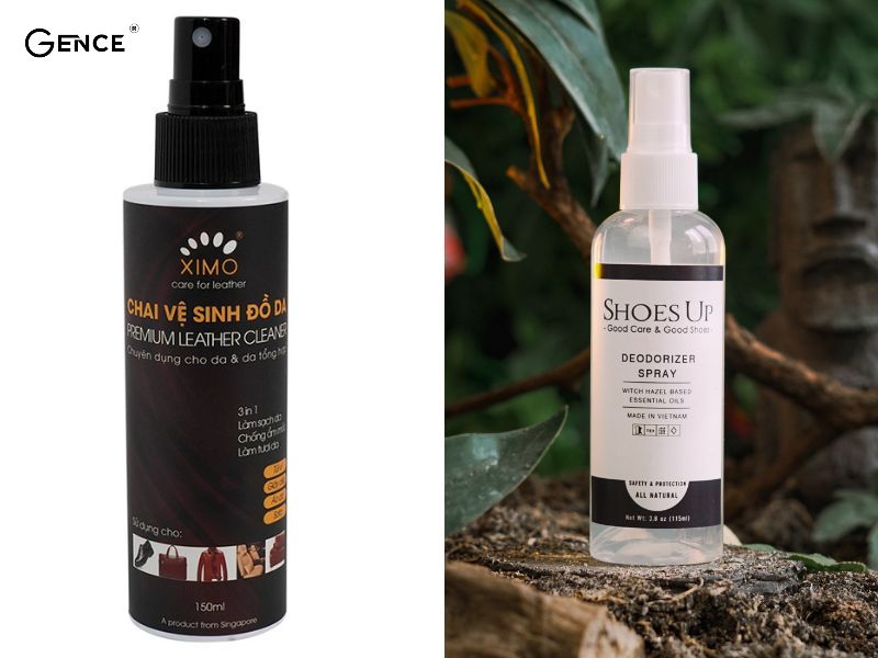 Dùng dung dịch chuyên dụng để khử mùi hôi trên túi da