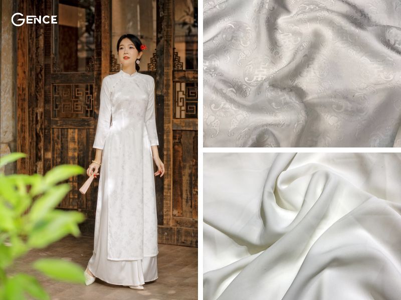 Dùng vải áo dài làm quà tặng cô giáo