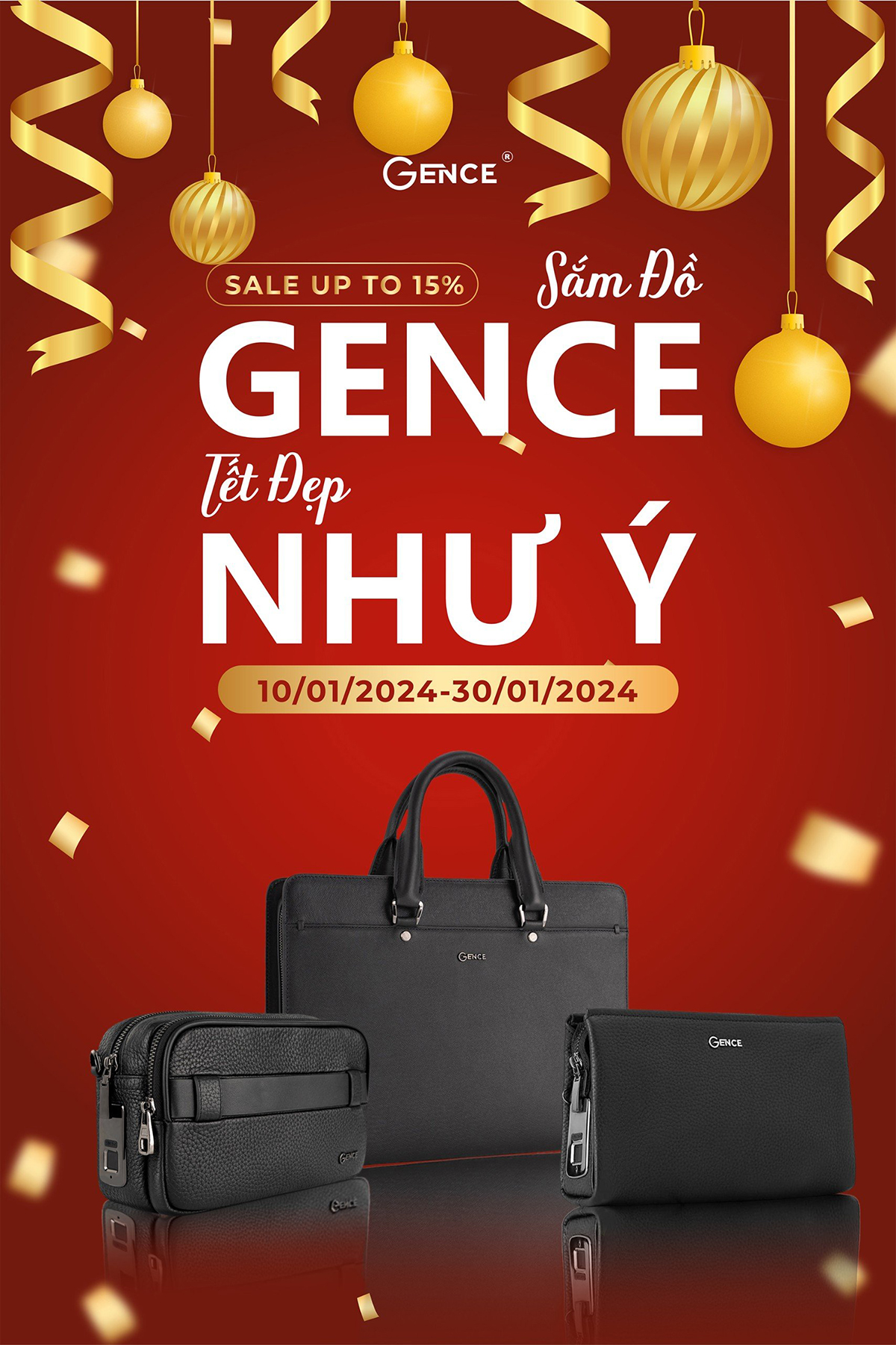 Gence sale tết từ 10/01 đến 30/01