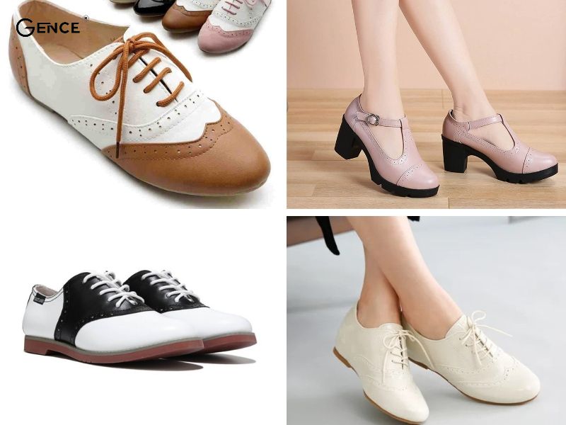 Giày Oxford U-lite Perforated Vintage màu sắc ấn tượng