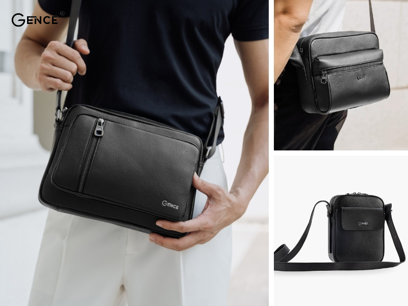 Trẻ trung với cách mix quần jogger với túi đeo chéo