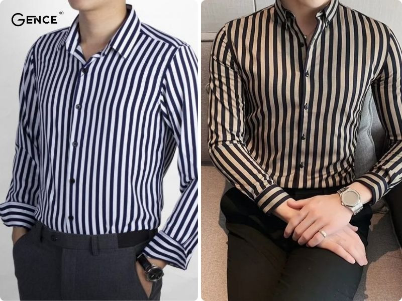 Trang phục điển trai và chỉn chu: quần tây phối áo sơ mi kẻ