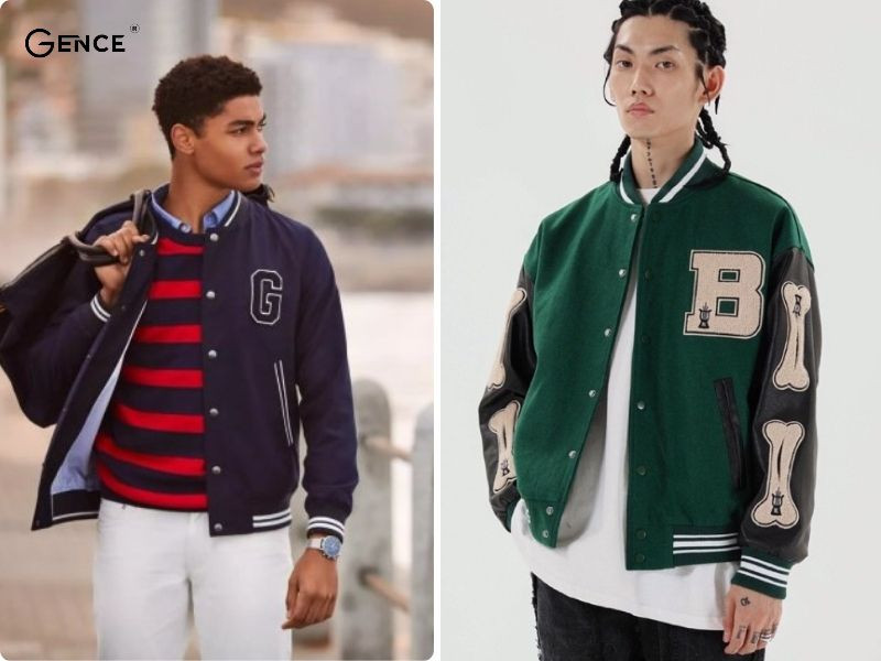 Áo khoác varsity thể hiện cá tính và tinh thần thể thao ấn tượng