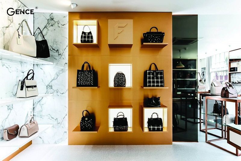 Kệ đựng túi xách bằng gỗ đẹp sắp xếp đồ khoa học