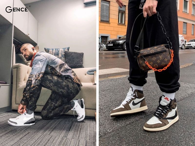 Kết hợp quần jogger cùng giày Jordan nam