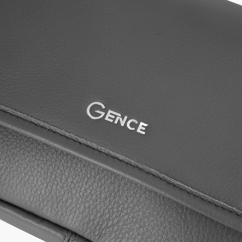 Logo Gence nổi bật trên bề mặt da túi đeo chéo nam đẹp TD11