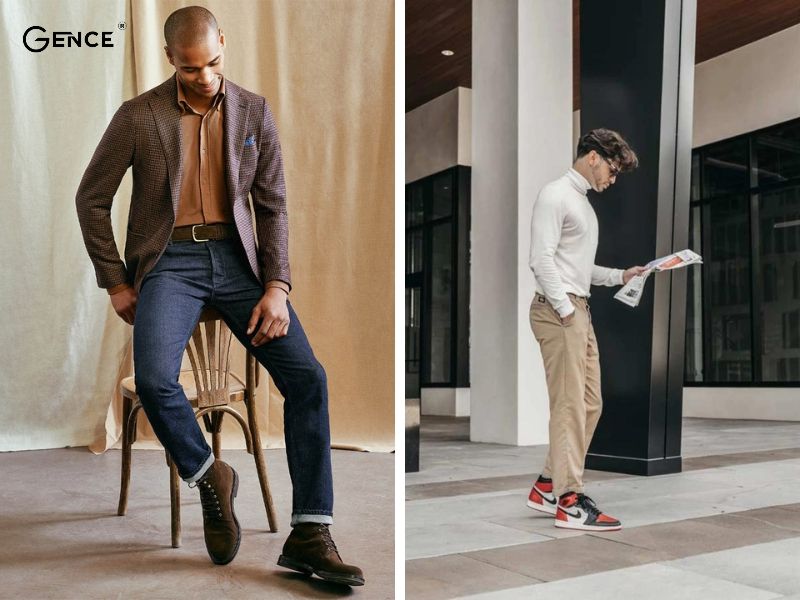 Lưu ý cách phối đồ với giày cao cổ nam