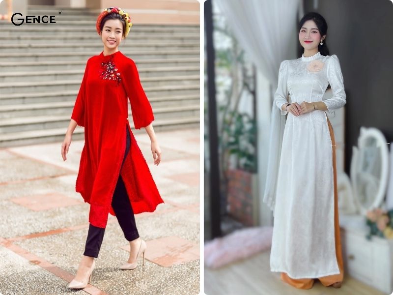 Chú ý kiểu dáng, kích thước và màu sắc của giày khi phối cùng áo dài