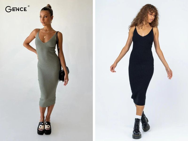 Giày oxford diện cùng váy body đơn giản mà có gu