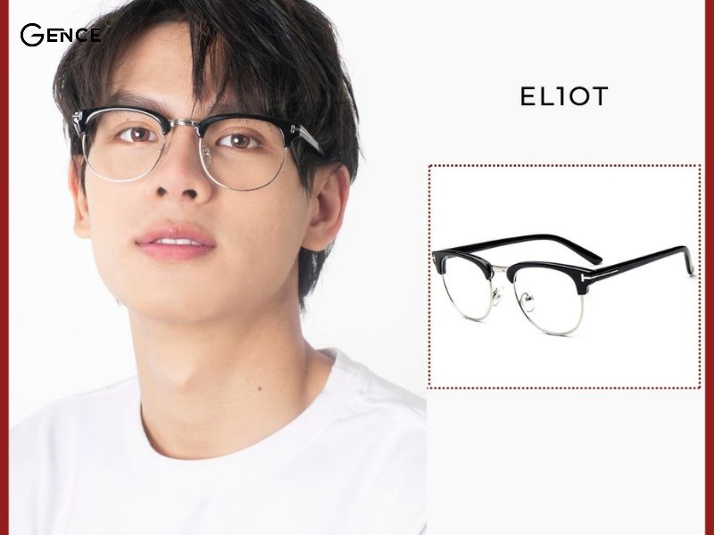 Kính nửa gọng mang đến sự lịch lãm cho quý công