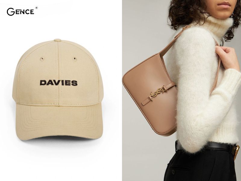 Màu be được áp dụng trong phụ kiện như mũ lưỡi trai,...